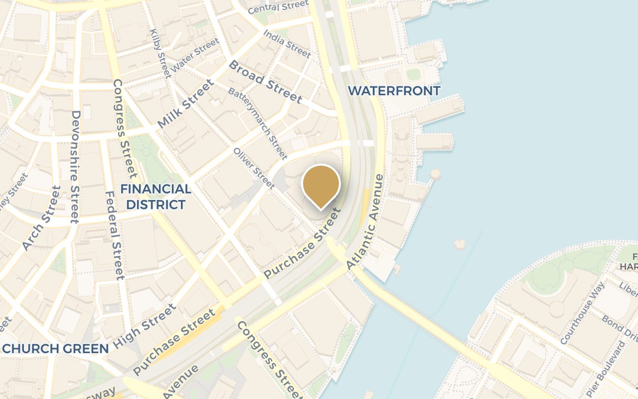 Map of the 1 International Place garage location